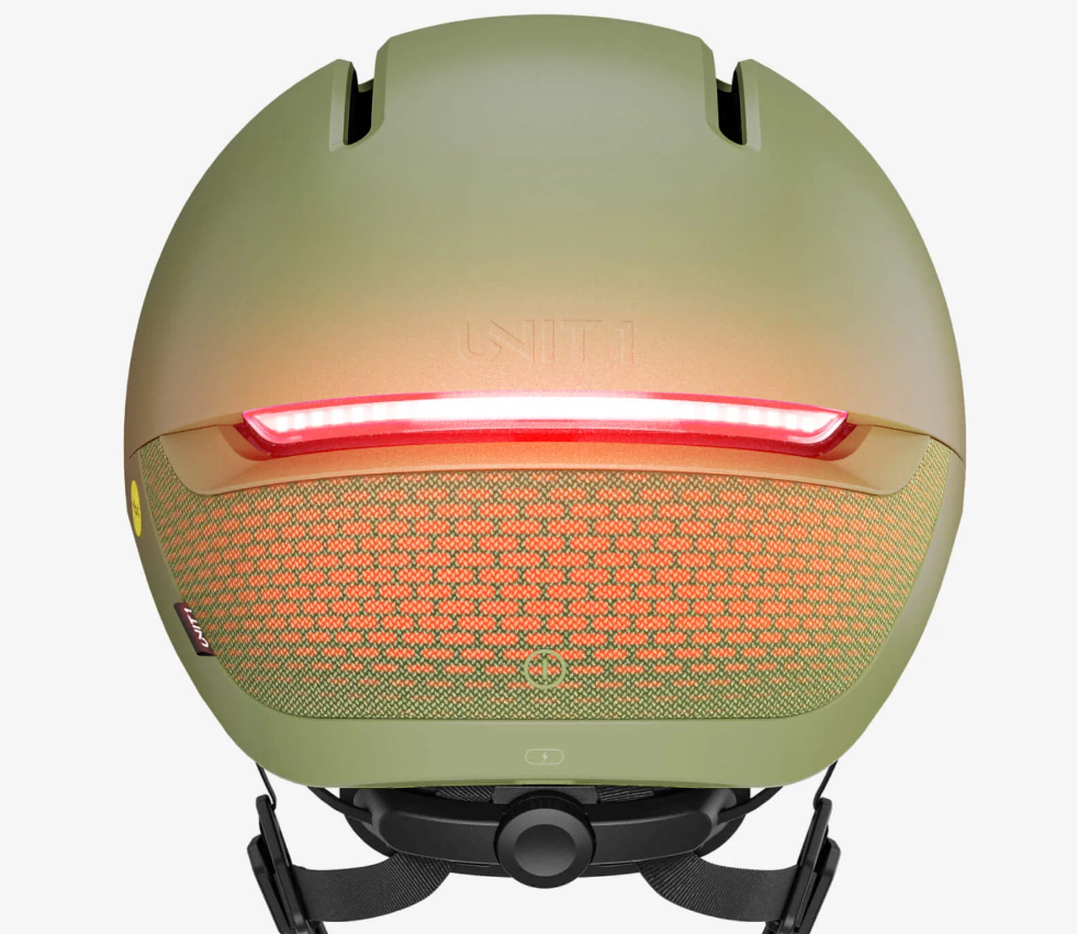 Casco de bicicleta inteligente "Faro" de Unit1 - Verde