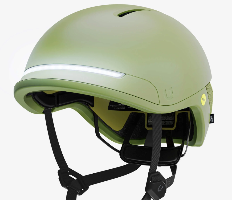 Casco de bicicleta inteligente "Faro" de Unit1 - Verde