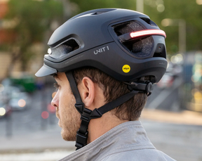 Casco de bicicleta inteligente "Aura" de Unit1 - Negro