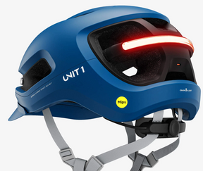 Casco de bicicleta inteligente "Aura" de Unit1 - Azul