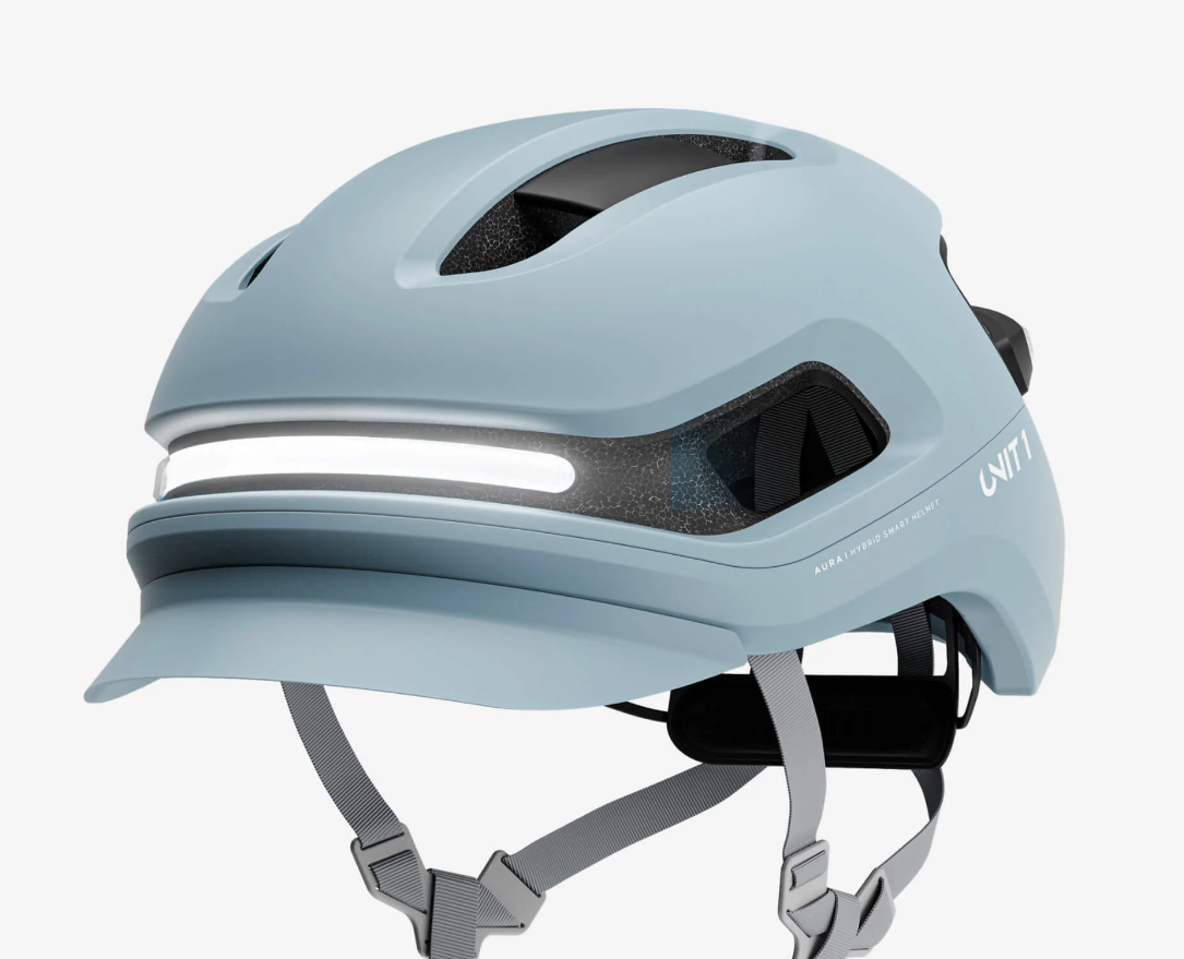 Casque de vélo intelligent "Aura" de Unit1 - Gris