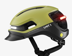 Casco de bicicleta inteligente "Aura" de Unit1 - Verde y negro