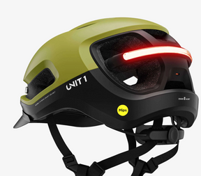 Casco de bicicleta inteligente "Aura" de Unit1 - Verde y negro