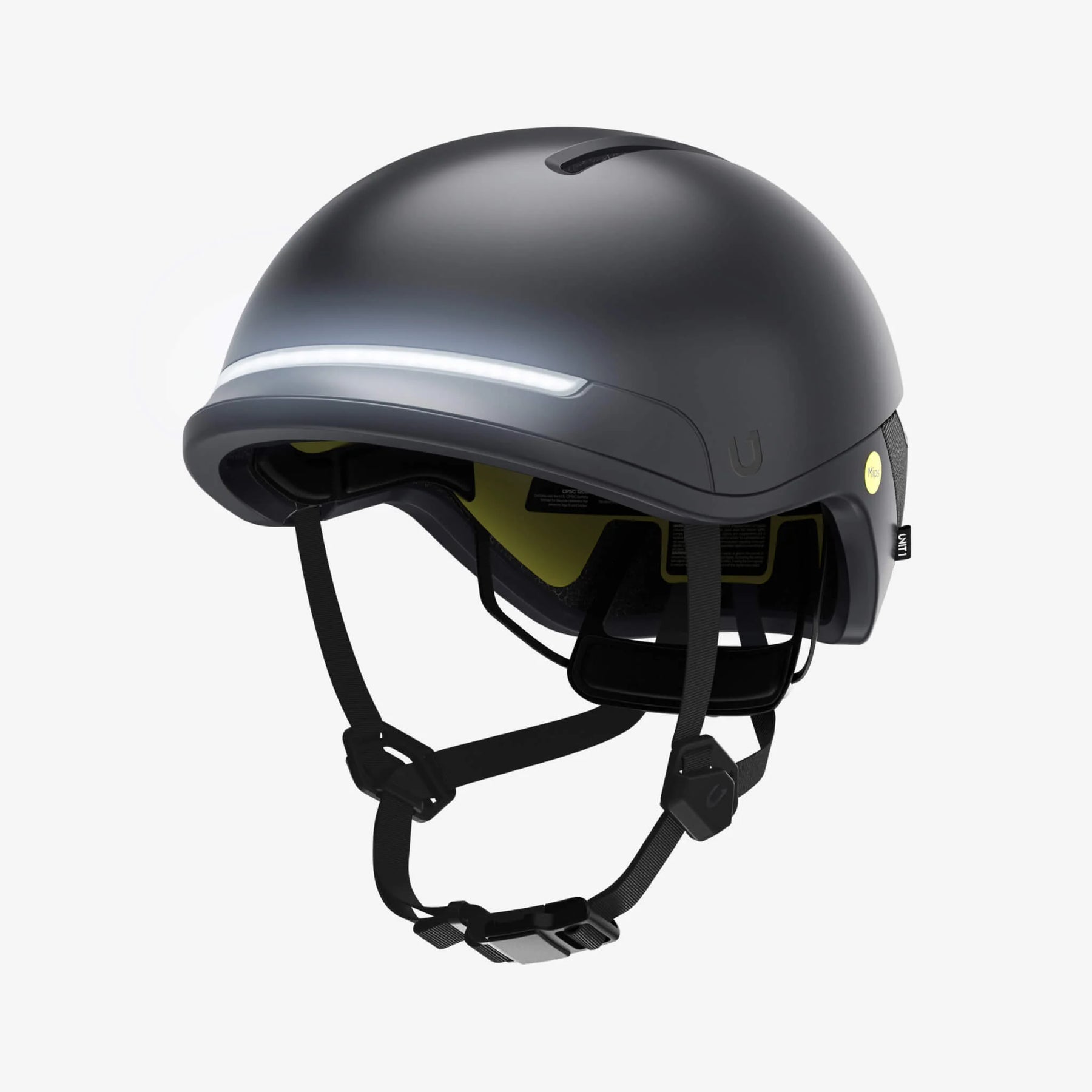 Casco de bicicleta inteligente "Faro" de Unit1 - Negro